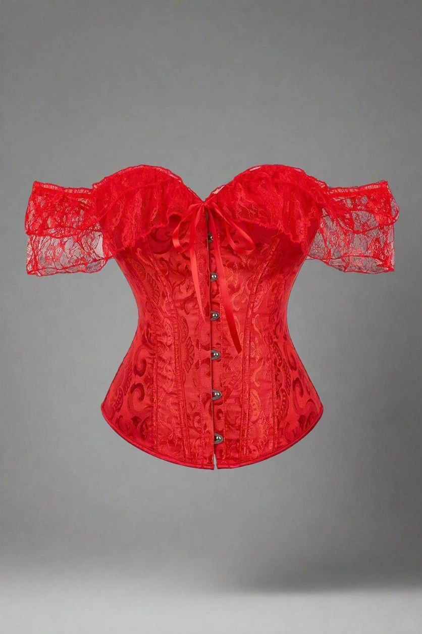 Spitze-Korsett Zauber: Dein verführerischer Look, der verzaubert! Elegantes Dekolleté, unwiderstehlich schön.